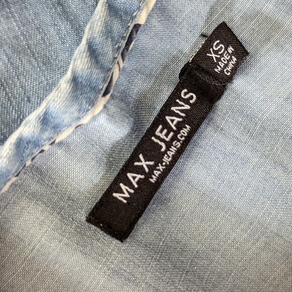 Max Jeans Chambray Sleeveless Top Sz XS - Picture 5 of 7